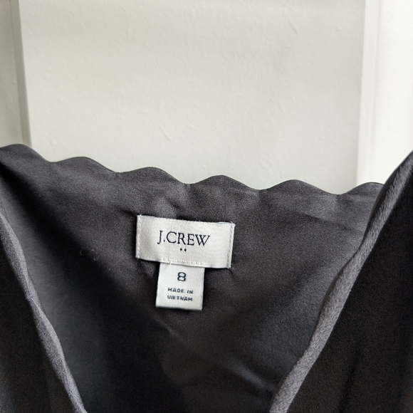 J. Crew Black Scalloped Tank Top - Picture 3 of 5
